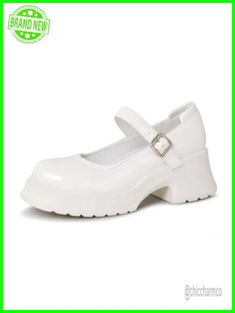 Women's Mary Jane Platform Block Heels Chunky Gothic Oxfords Wedding Work Shoes